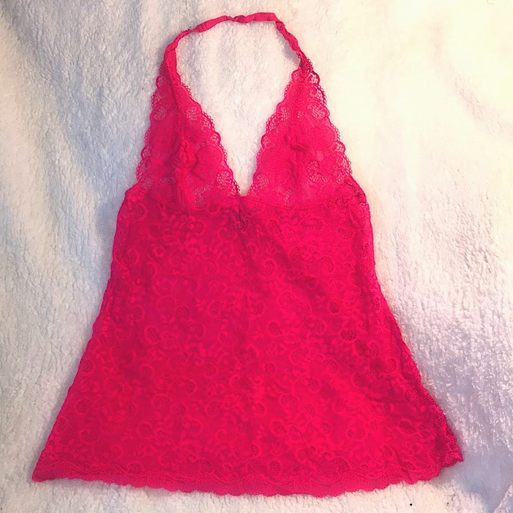 Hot Pink Victoria’s Secret Lace Nightie